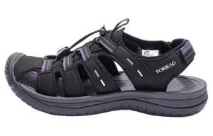 Пляжные шлепанцы мужские черно-серые TOREAD, Rock Black/Gray