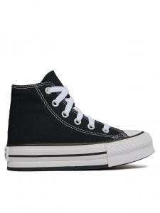 Тканевые кроссовки Chuck Taylor All Star Lift Platform High Top Little Kids Converse, черный