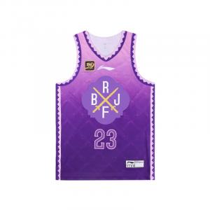 Лининг Профессиональная баскетбольная серия Баскетбольная майка Мужская Железная орхидея фиолетовый, Железный синий фиолетовый