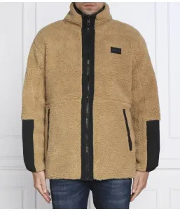 Двусторонняя куртка из искусственного меха шерпа. regular fit Calvin Klein Jeans, коричневый