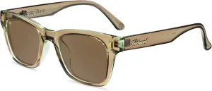 Поляризованные солнцезащитные очки Knockaround Seventy Nines для мужчин и женщин - в стиле ретро - защита от УФ-излучения UV400, Aged Sage / Amber