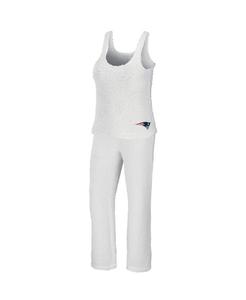 Женский кремовый комплект New England Patriots, уютный топ на бретельках и брюки, комплект для сна WEAR by Erin Andrews