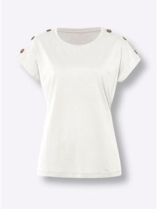 Рубашка с короткими рукавами цвета экрю Sieh an!