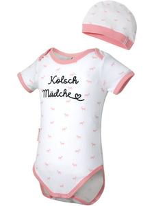 Fußballverein 1. FC Köln Детское боди с длинными рукавами "Baby Set Kölsch Mädche" белого цвета