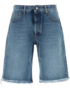 Бермуды Alessandra Rich с необработанным краем, синий