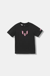 Детская хлопковая футболка MESSI Adidas Performance, черный