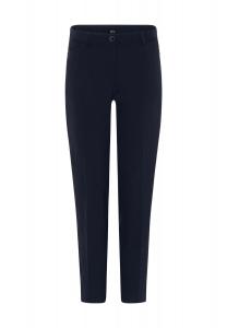 Брюки тканевые, карманы на молнии, прожатые складки, женские BRAX, темно-синий
