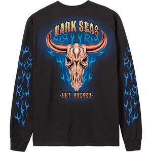 Мужская футболка с длинным рукавом Get Bucked Dark Seas, Black