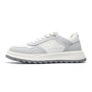 NAVIGARE Легкие повседневные туфли с низким верхом, увеличивающие рост, для мужчин, белого и серого цвета