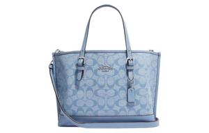 COACH Сумка из ткани Молли с кожаной вставкой