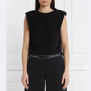 Укороченный топ Ea7, черный