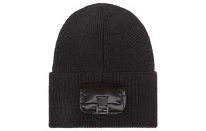 FENDI Мужская черная шапка бини, Black
