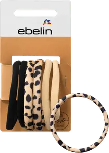 Резинки для волос микс цвета / леопардовый 6 шт. ebelin