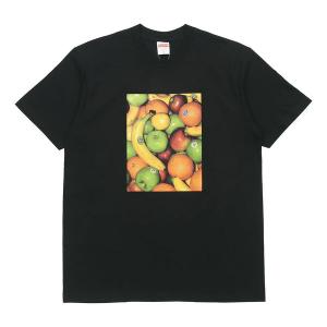 Футболка ss19 fruit tee black casual short sleeve Supreme, черный