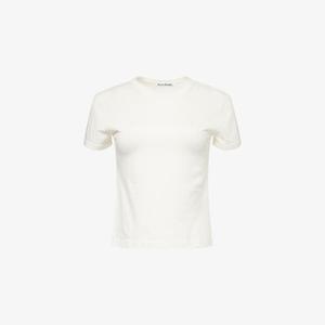 Футболка Acne Studios с круглым вырезом и вышивкой, белый