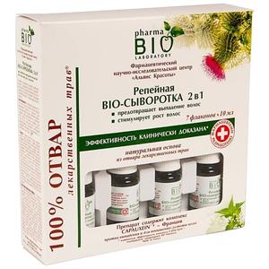 Сыворотка из лопуха 2 в 1 против выпадения волос, 7x10 мл Pharma Bio Laboratory