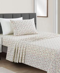 Комплект постельного белья из микрофибры с принтом, 3 предмета, размер Twin (односпальный), легко моющийся Macy's, цвет tossed floral