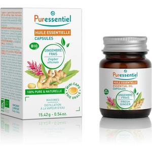 Капсулы эфирного масла свежего имбиря органические 100 Puressentiel