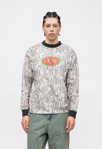 Топ HUF WARPED UNISEX, Green/Mottled Green