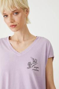 Хлопковая футболка Medicine, фиолетовый