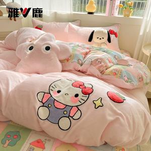 Yalu Комплект постельного белья 1,8 м, 4 предмета: пододеяльник 200x230 см