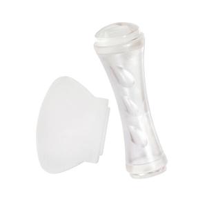 Набор: прозрачный штамп для нейл-арта, большой, двухсторонний, 1 шт. + шпатель, 1 шт. Many Beauty