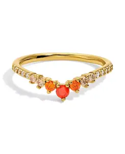 Кольцо с искусственным кубическим цирконием Girls Crew, october