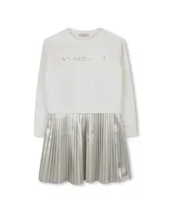 Детское платье золотого цвета с длинными рукавами Michael Kors