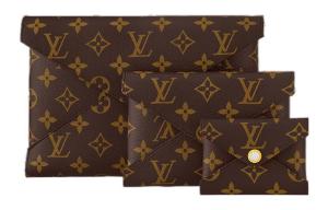 LOUIS VUITTON Монограмма Канвас 3 в 1 Клатч Обычный Женский Коричневый