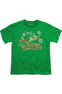 Футболка с коротким рукавом Looney Tunes Michigan J для детей Gildan, зеленый