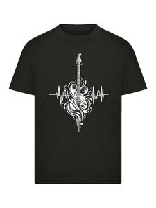 Рубашка F4NT4STIC Gitarre Heartbeat, черный