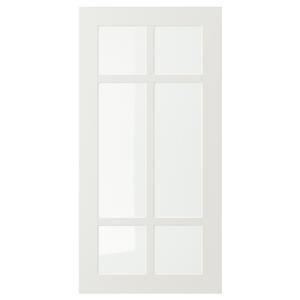 Стеклянная дверь, белая, 40х80 см IKEA Stensund
