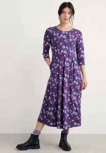 Платье-Джерси вероники Seasalt Cornwall, Purple - Blotted Anemone Spring Heather