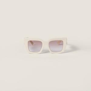 Солнцезащитные очки Miu Glimpse MIU MIU, коричневый