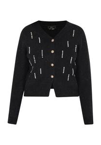 Вязаный кардиган faina, черный