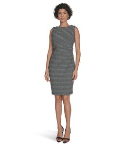 Платье Calvin Klein Ponte Starburst Sheath, цвет Black/Grey/Cream
