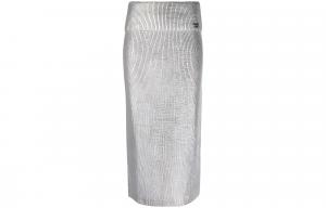 SS23 Повседневная короткая юбка женская DIESEL, серебристая