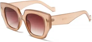 Мужские солнцезащитные очки в стиле ретро, ​​большие, с черным градиентом, защита от УФ-излучения UV400, модные женские солнцезащитные очки Melrose, Tea