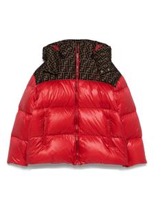 Куртка с логотипом FF Fendi Kids, зеленый