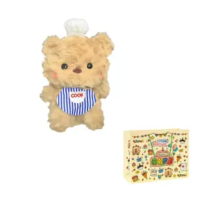 Милый плюшевый мишка-повар, высота 20 см MENGXIAOZAI