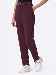 Тканевые брюки creation L, бордовый