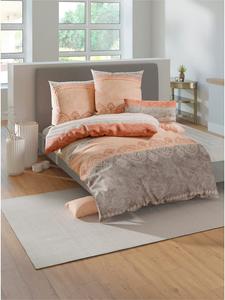 Постельное белье с принтом цвета слоновой кости и абрикоса WITT WEIDEN, 155 x 220 + 80 x 80 см