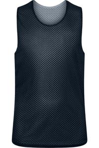C2 Sport Молодежная Реверсивная Сетчатая Майка, темно-синий/белый