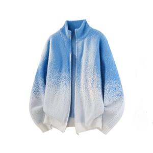 Трикотажная водолазка Unisex Stand Collar Moderate X1617, синий top