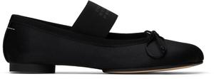 Балетки с логотипом Anatomic Satin MM6 Maison Margiela