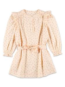 Bonpoint платье из хлопка с принтом вишни Tosca, нейтральный цвет