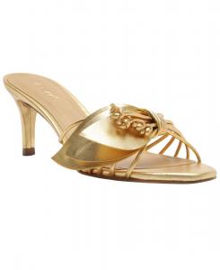Женские сандалии Viola на средней высоте каблука Arezzo, Ouro