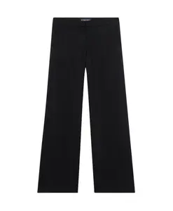 Широкие брюки из чистой новой шерсти Brooks Brothers, черный