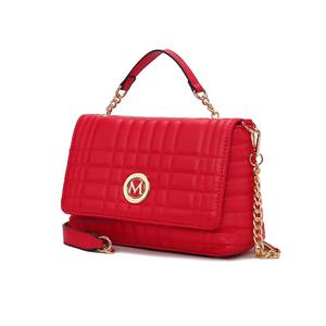 Женская сумка на плечо Lola Quilted из веганской кожи от Mia K MKF Collection By Mia K., красный