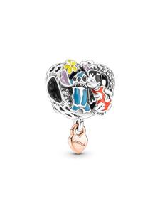 Шарм Pandora Disney Ohana Lilo & Stitch Inspired Charm, стерлинговое серебро/розовое золото